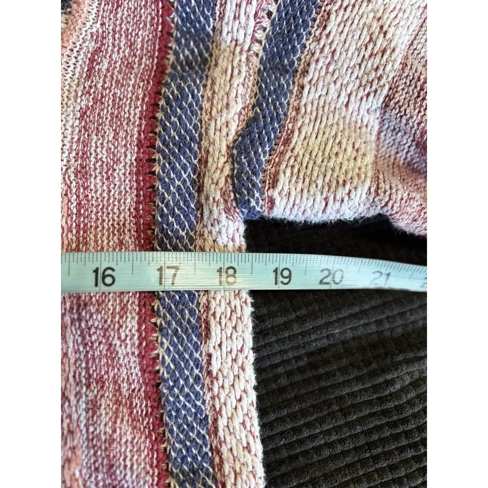 American Rag Long Sleeve‎ Hoodie Kangaroo Pocket Size M Pink/Blue Cochet Tassle
